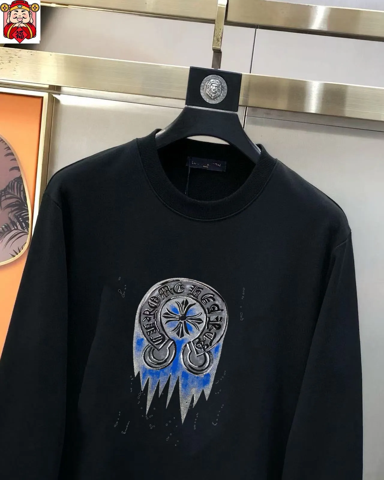 🅿️220 brand [ChampionHearts] (good news for fat people) 2025ss autumn latest long-sleeved round-neck sweatshirt, available simultaneously on the official website. Refreshing and breathable. Made of top Tencel Roman. Comfortable and soft. 3D three-dimensional clarity. Super fashion sense. Great gift for personal use. Size: M-5XL (can wear up to 220 pounds)